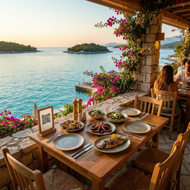 Digital Menu in Albanian Riviera